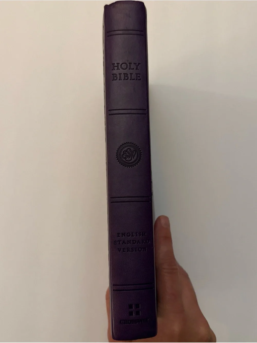 Purple Decorative Embossed Bible - Unknown Brand